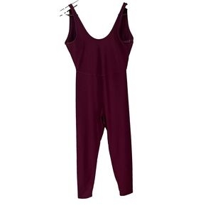 Women’s burgandy 1 piece spandex suit size medium
